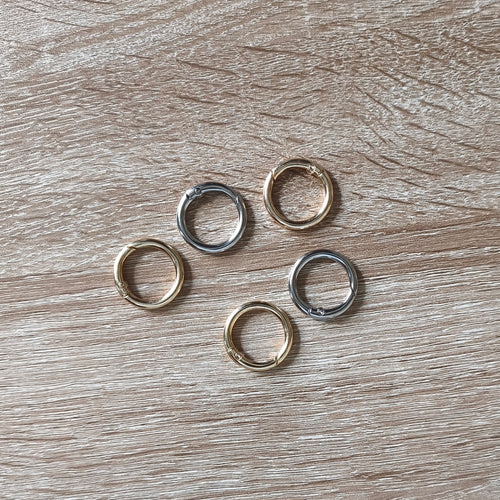 Anneaux à ressort or ou argent 26mm