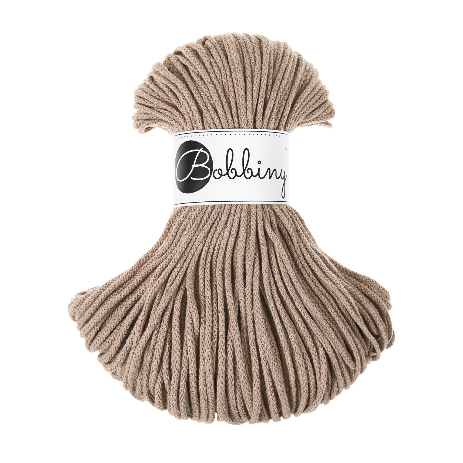 Corde tressée 3mm coloris Sand 