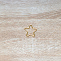 Étoile en métal doré de 5cm