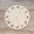 Horloge en chiffres romains en bois en 15, 20 ou 25cm 