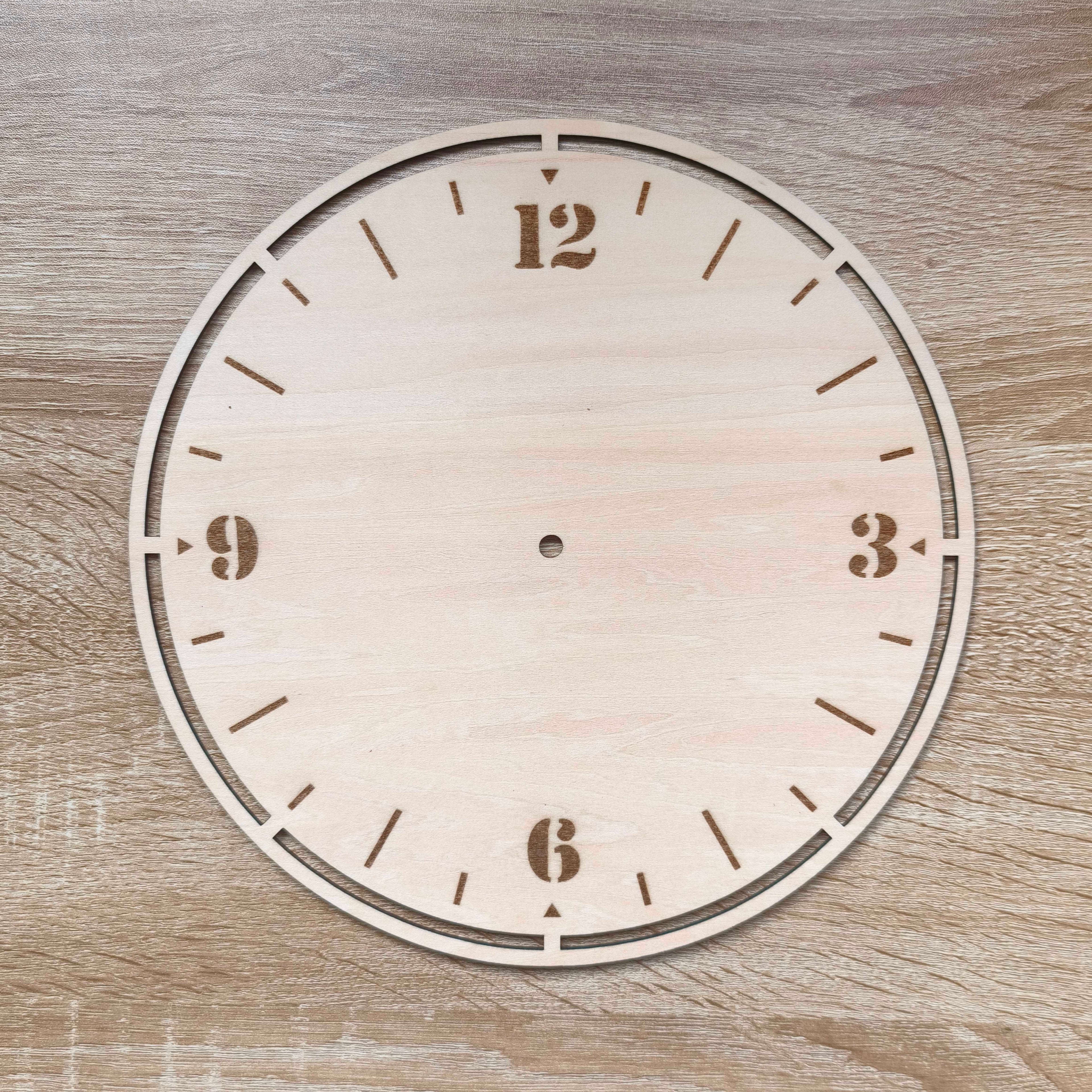 Horloge en bois, support horloge en bois pour le macrame et le DIY