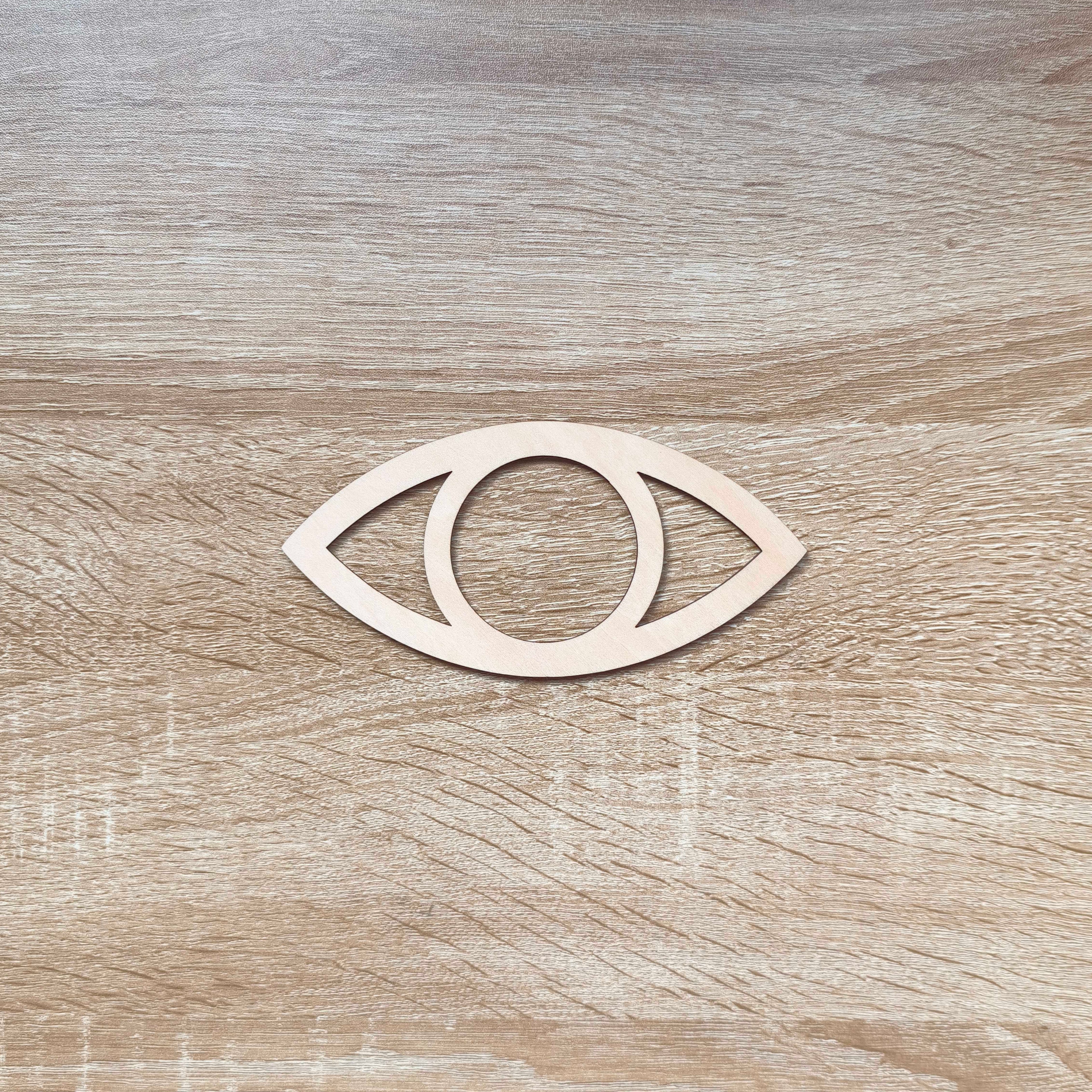 Oeil en bois 15cm