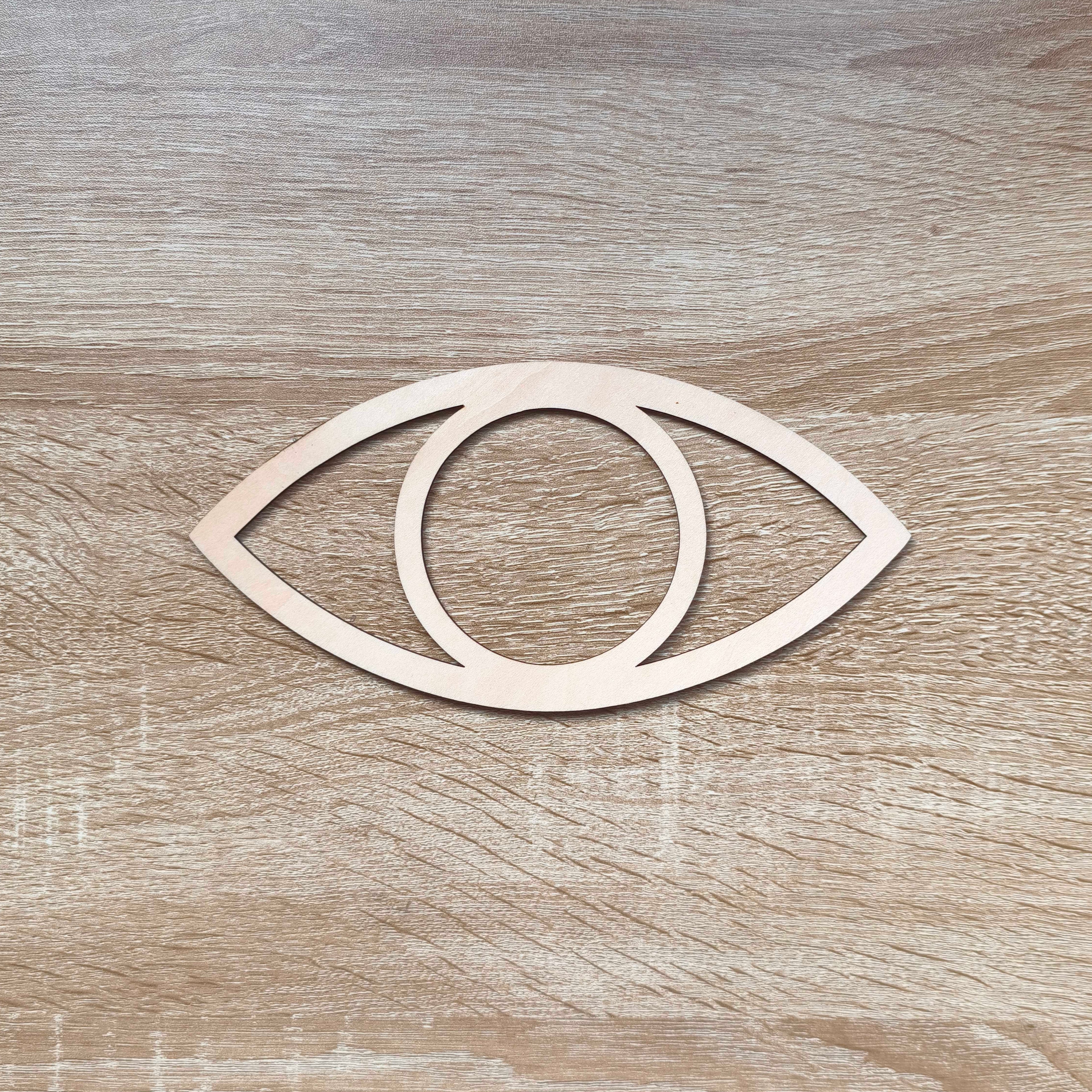 Oeil en bois 20cm