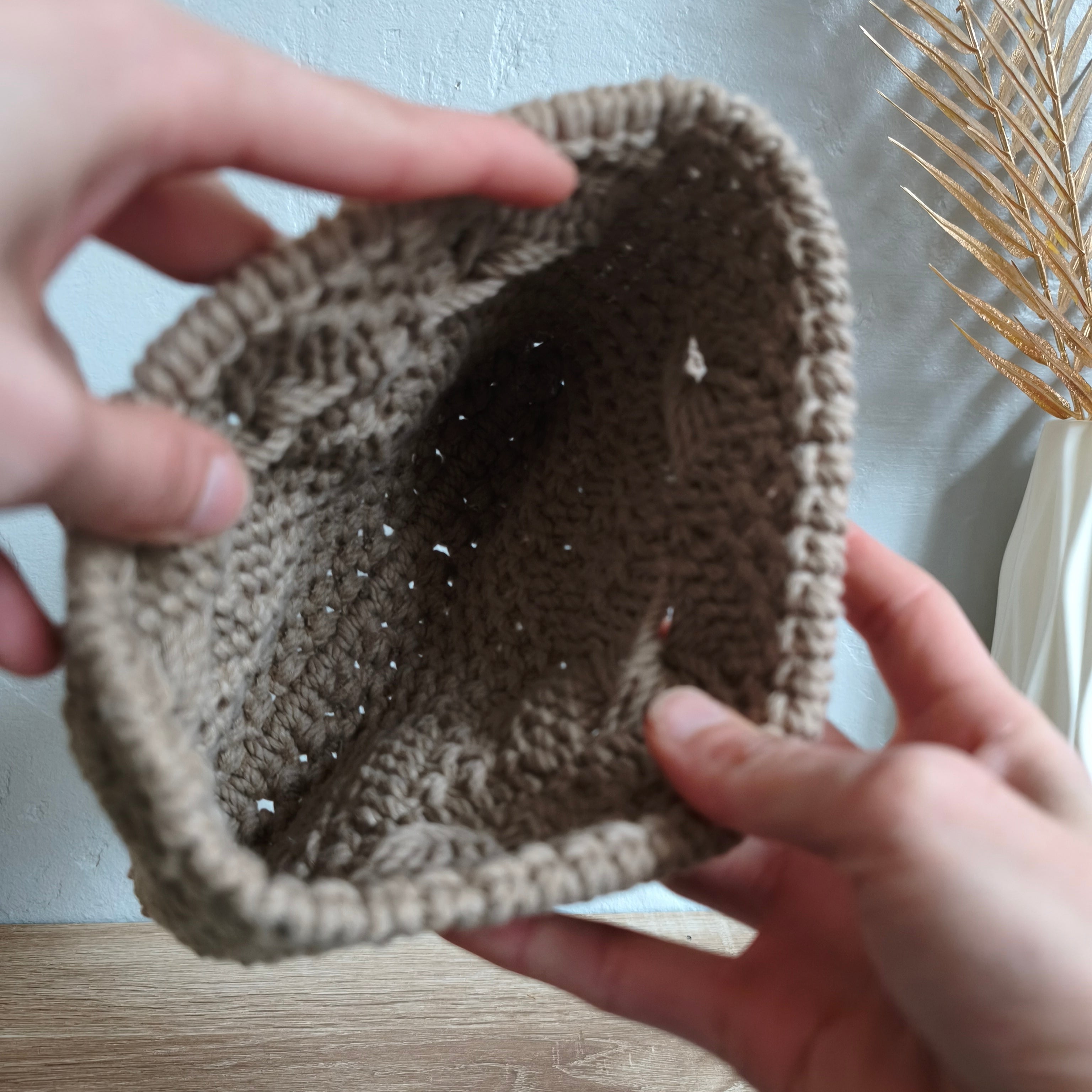 Pochette en macramé personnalisable NITA taille M intérieur 
