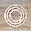 Anneaux en bois épaisseur 1.5cm, dispoen 13cm, 18cm et 23cm