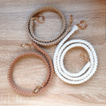 Anse en macramé, longueur et couleur personnalisable 