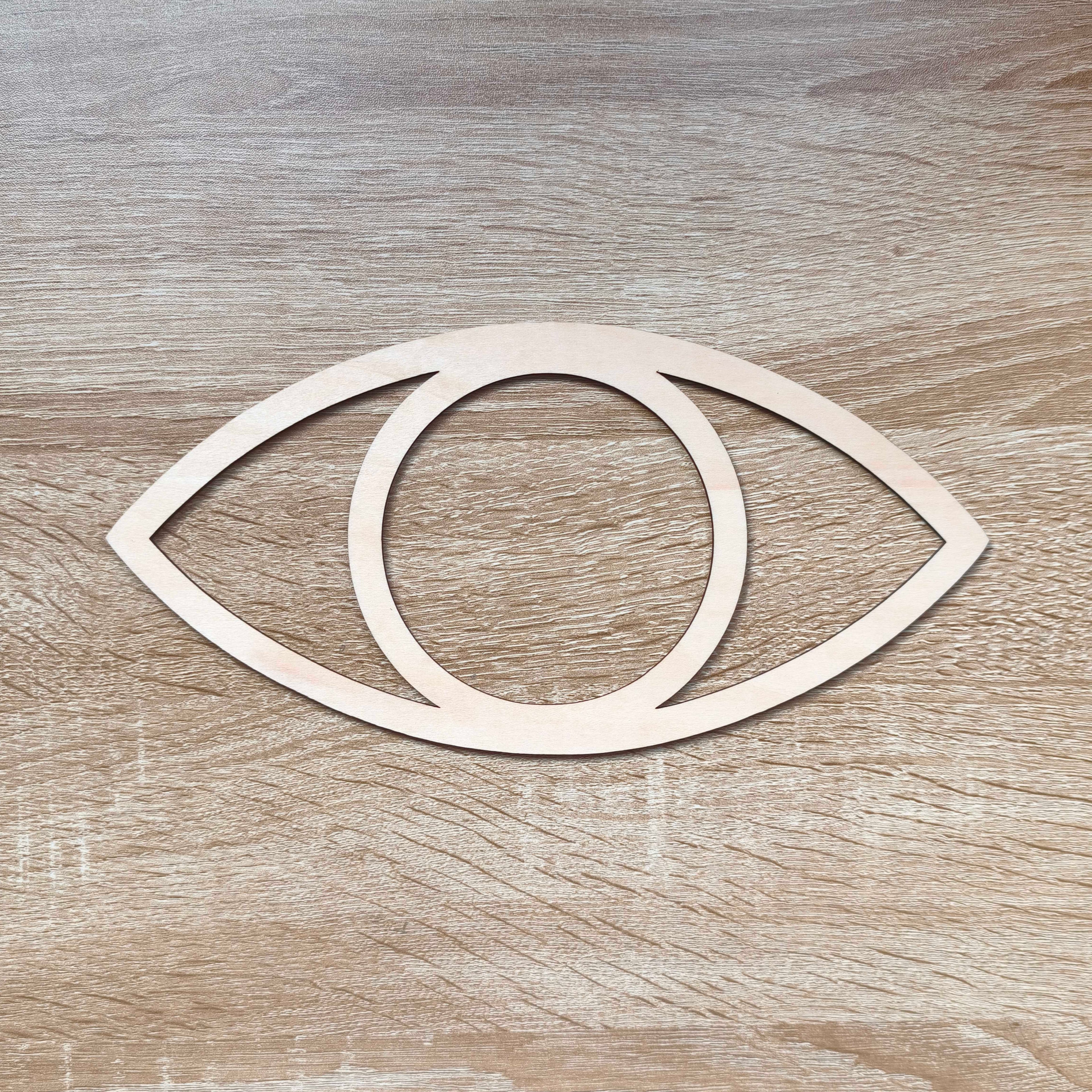 Oeil en bois 25cm