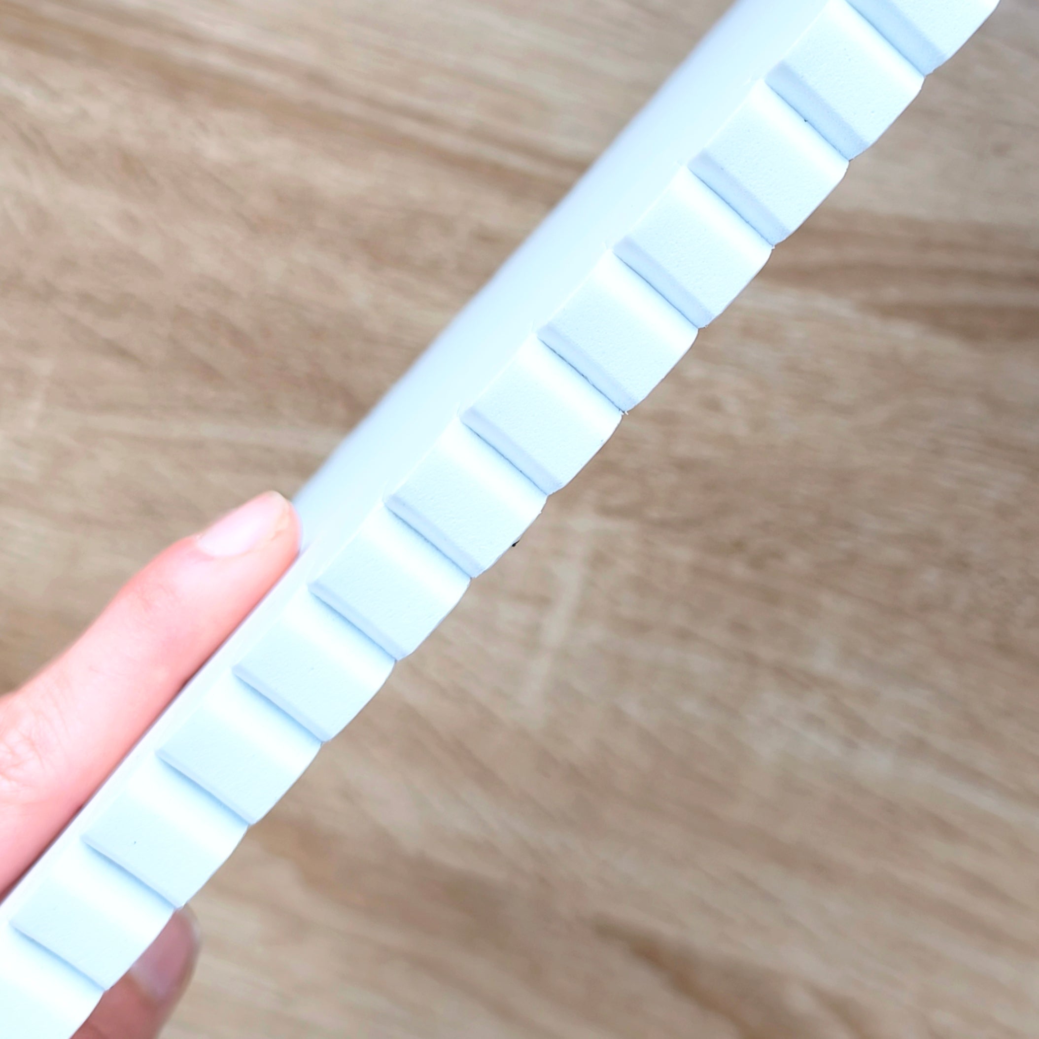 Planche en mousse pour le macrame, macramé board vue de profil