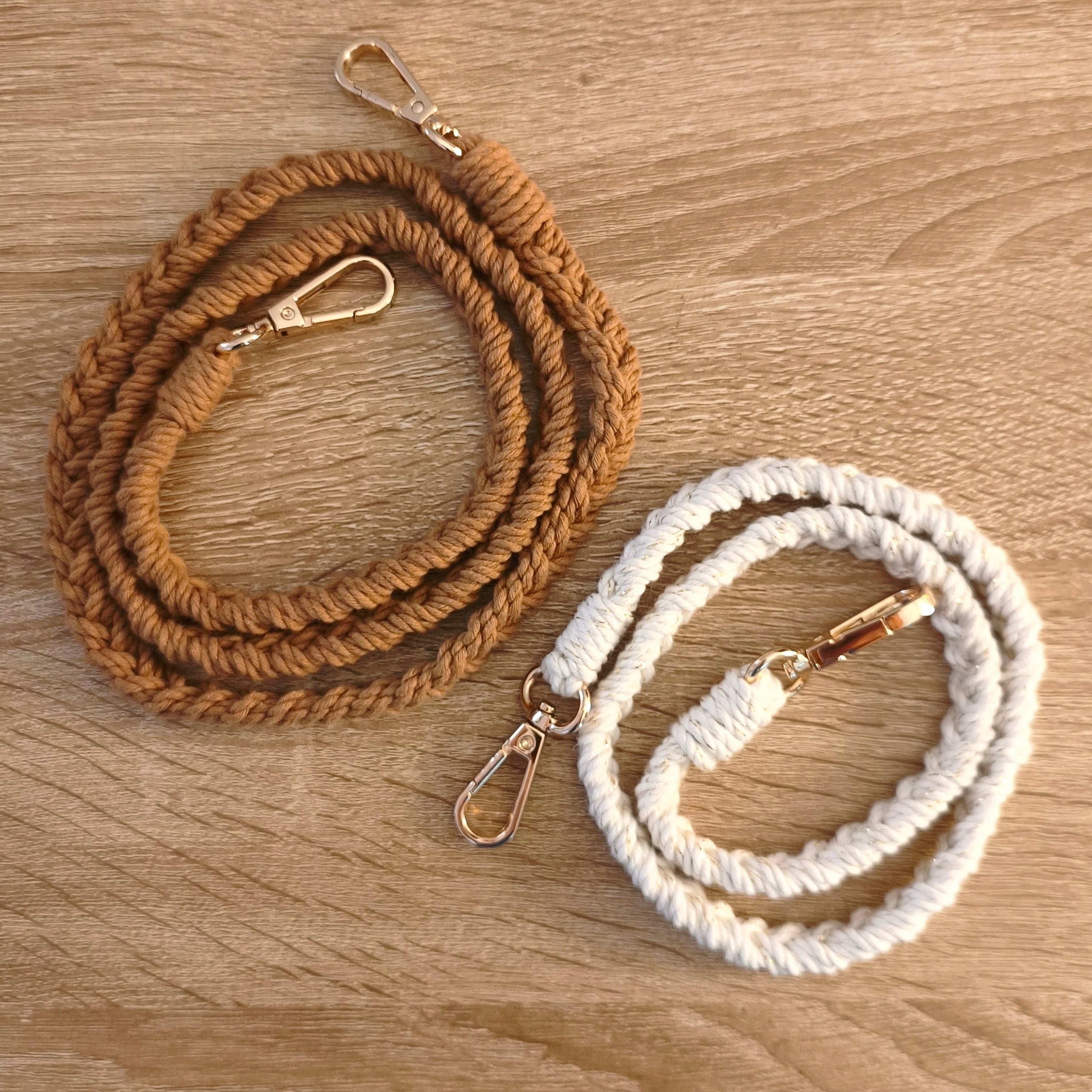 Anse en macramé tressée