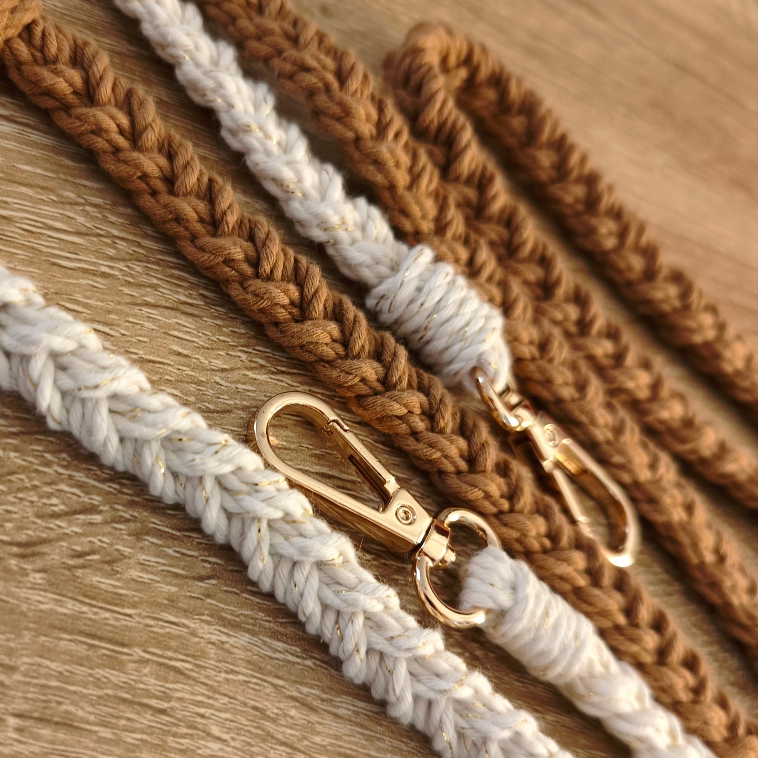 Anse en macramé tressée